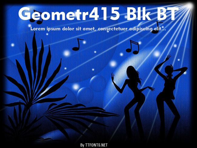 Geometr415 Blk BT example